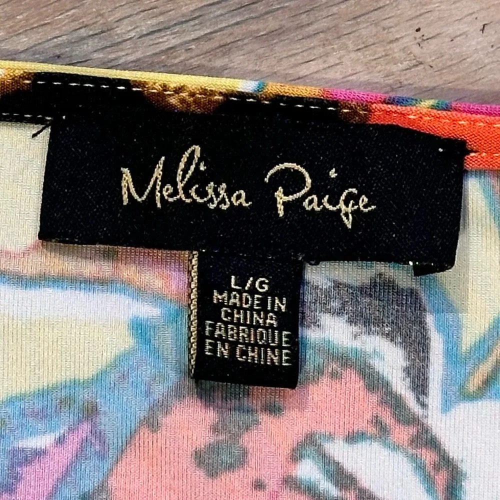 Melissa Paige Colorful Print and Beaded Blouse - Picture 9 of 10